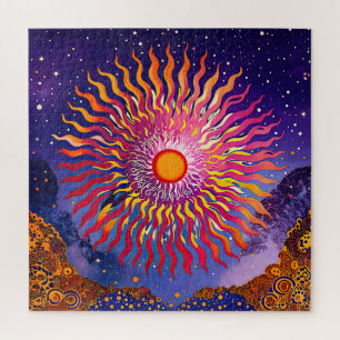 "Solar flüstert in den Himmel" Die Sonne Puzzle