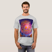 "Solar flüstert in den Himmel" Die Sonne T-Shirt (Vorne ganz)
