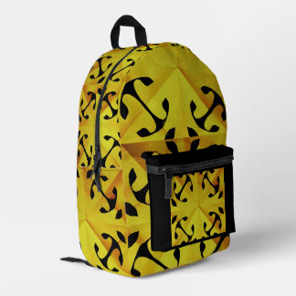 Solar Fragment abstract Geometric Bedruckter Rucksack