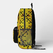 Solar Fragment abstract Geometric  Bedruckter Rucksack (Rechts)