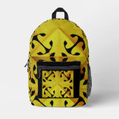 Solar Fragment abstract Geometric  Bedruckter Rucksack (Vorderseite)