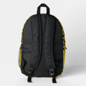 Solar Fragment abstract Geometric  Bedruckter Rucksack (Rückseite)