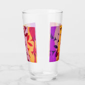 Solar Fragment abstrakt geometrisch Trinkglas Glas (Rechts)