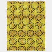 Solar Fragment abstrakte Geometrie Fleecedecke (Vorderseite)