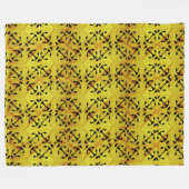 Solar Fragment abstrakte Geometrie Fleecedecke (Vorderseite (Horizontal))