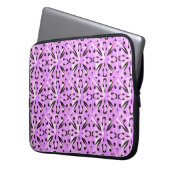 Solar Fragment abstrakte Geometrie Laptopschutzhülle (Vorderseite Links)