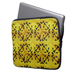 Solar Fragment abstrakte Geometrie Laptopschutzhülle