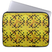 Solar Fragment abstrakte Geometrie Laptopschutzhülle (Vorderseite)