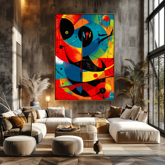 Solar Geometry II – Mid-Century Abstract Construct Poster