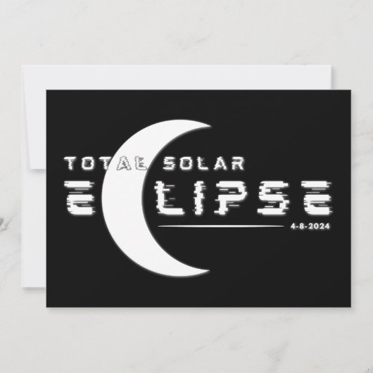 SOLAR GESAMT ECLIPSE 2024 EINLADUNG (Vorderseite)