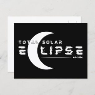 SOLAR GESAMT ECLIPSE 2024 POSTKARTE