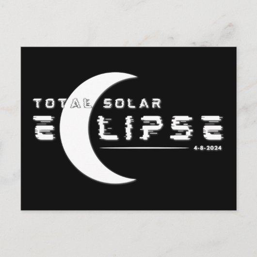 SOLAR GESAMT ECLIPSE 2024 POSTKARTE (Vorderseite)