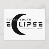 SOLAR GESAMT ECLIPSE 2024 POSTKARTE (Vorderseite)