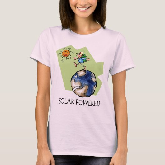Solar-getriebener T - Shirt (Vorderseite)