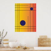 Solar Grid Nr. 1 — Moderne geometrische Wandkunst Poster (Küche)