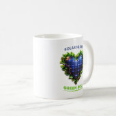 Solar Heart Green Soul Solarpunk Mug Kaffeetasse (VorderseiteRechts)