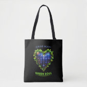Solar Heart Green Soul - Solarpunk Tote Bag Tasche (Vorderseite)