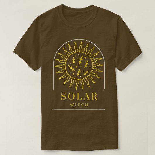 Solar Hexe Vibes Ästhetik T-Shirt (Design vorne)
