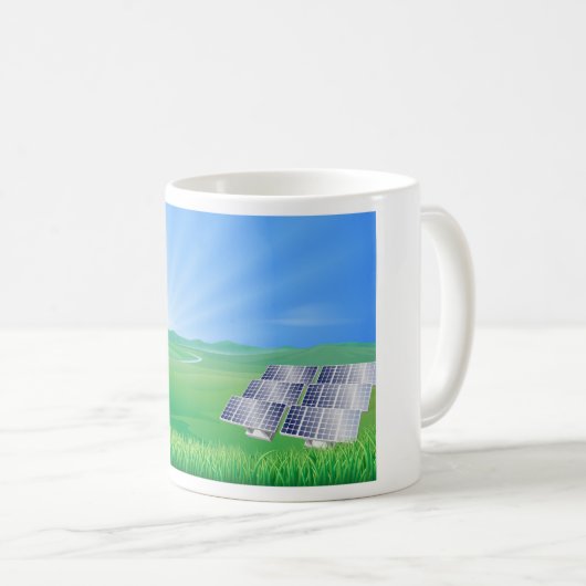 Solar-Kaffee-Tasse für erneuerbare Energien Kaffeetasse (VorderseiteRechts)