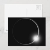 Solar Lunar Eclipse Moon Sun Flare Fotografie Postkarte (Vorne/Hinten)