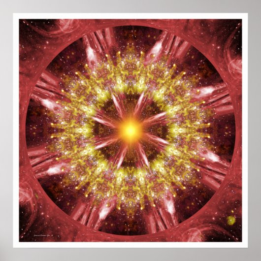 Solar Mandala 12 Poster (Vorne)