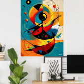 Solar Mechanica – Mid-Century Geometric Dynamics Poster (Heimbüro)