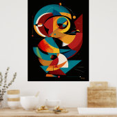Solar Mechanism – Dynamic Geometric Abstraction Poster (Küche)