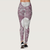 Solar Mystique | Rosa Silbermondsterne Sun Eyes Leggings (Rückseite)