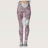 Solar Mystique | Rosa Silbermondsterne Sun Eyes Leggings (Vorderseite)