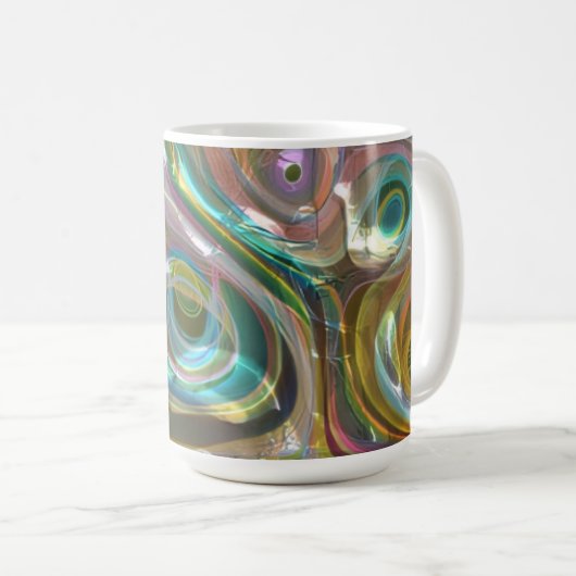 Solar Opal Fluid Fantasy Kaffeetasse (VorderseiteRechts)