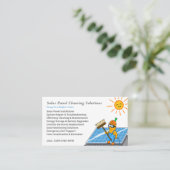 Solar Panel Cleaning Services Visitenkarte (Stehend Vorderseite)
