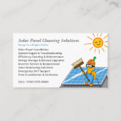 Solar Panel Cleaning Services Visitenkarte (Vorderseite)
