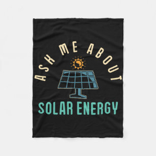 Solar Panel Fragte mich über Solar Energy Solar Po Fleecedecke