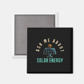 Solar Panel Fragte mich über Solar Energy Solar Po Magnet (Vorderseite/Rückseite)