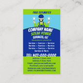 Solar Panel Light Bulb Services Company Visitenkarte (Vorderseite)