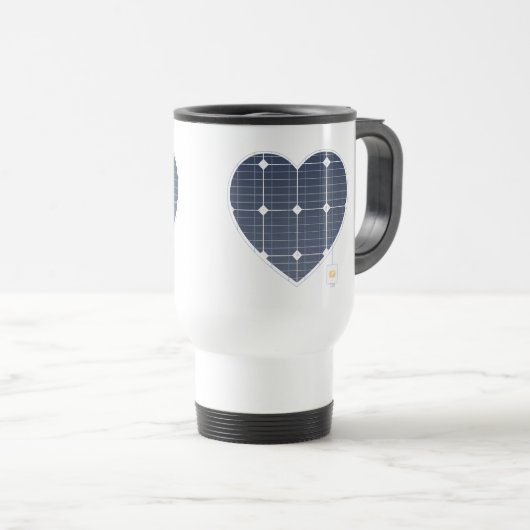 SOLAR PANEL POWER HERZ REISEBECHER (VorderseiteRechts)