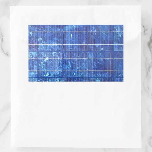 Solar panel rechteckiger aufkleber (Tasche)