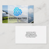 Solar Panel Tech | Clean Energy Visitenkarte (Vorne/Hinten)