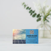 Solar Panels | Tech Logo | Energy Visitenkarte (Stehend Vorderseite)