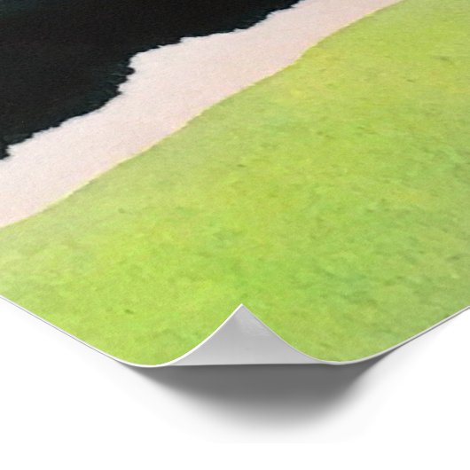 Solar Pink Fantasy Watercolor 03 Poster (Ecke)