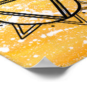 Solar Plexus Chakra - Dots One Poster (Ecke)