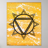 Solar Plexus Chakra - Dots One Poster (Vorne)
