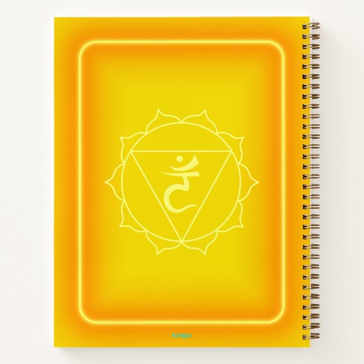 Solar Plexus Chakra Journal Notizblock (Rückseite)