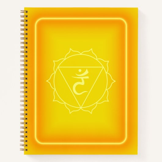 Solar Plexus Chakra Journal Notizblock (Vorderseite)