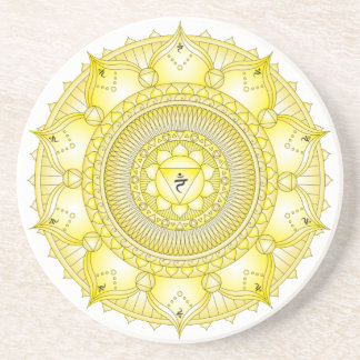 Solar Plexus Chakra Light Mandala Untersetzer
