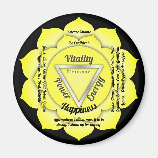 Solar Plexus Chakra Magnet (Vorne)