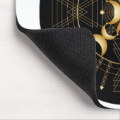 Solar Plexus Chakra Shadow Mandala Mouse Pad Mousepad (Ecke)