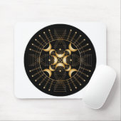 Solar Plexus Chakra Shadow Mandala Mouse Pad Mousepad (Mit Mouse)