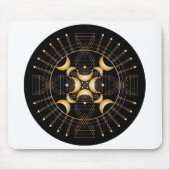 Solar Plexus Chakra Shadow Mandala Mouse Pad Mousepad (Vorne)