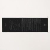 Solar-Plexus, der die Brillanz von Manipura verkör Yogamatte (Rückseite (Horizontal))